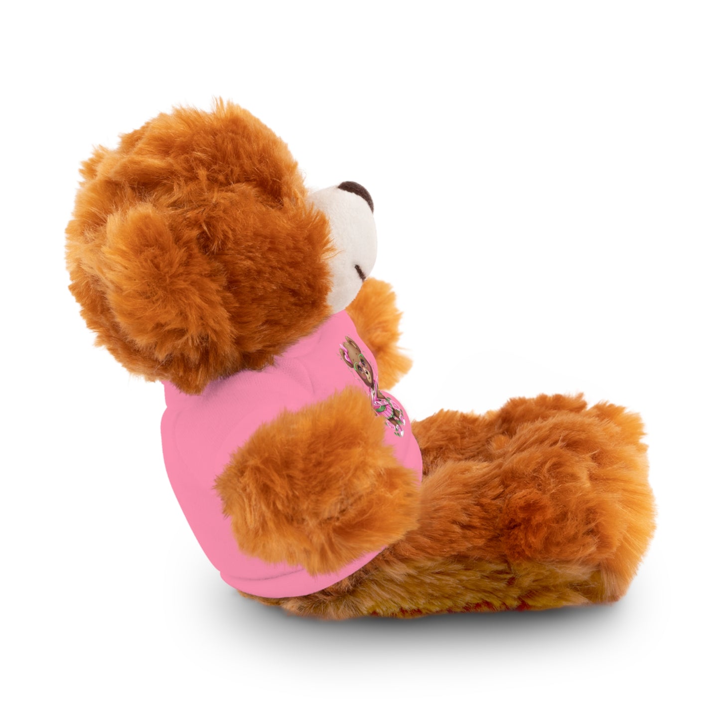 AKA Sorority Bear | Pink and Green AKA Sisterhood Gift | AKA Inspired Cute Teddy Art | Sorority Pride Apparel & Decor