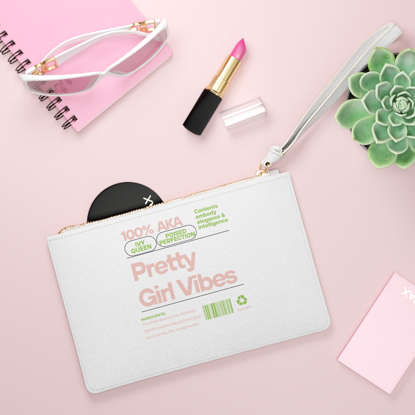 Elegant Clutch Bag - 'Pretty Girl Vibes' for Fashionable Women