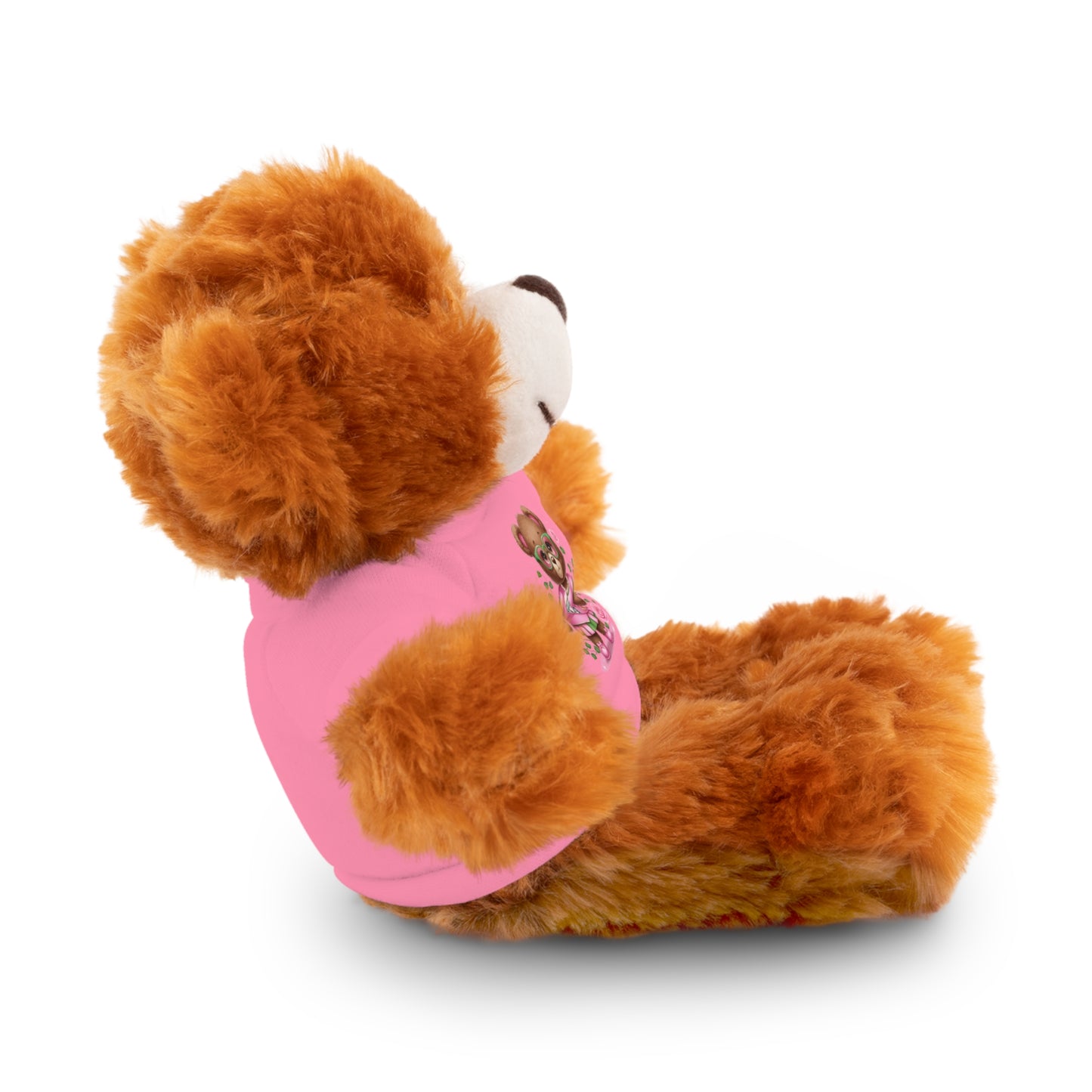 AKA Sorority Bear | Pink and Green AKA Sisterhood Gift | AKA Inspired Cute Teddy Art | Sorority Pride Apparel & Decor