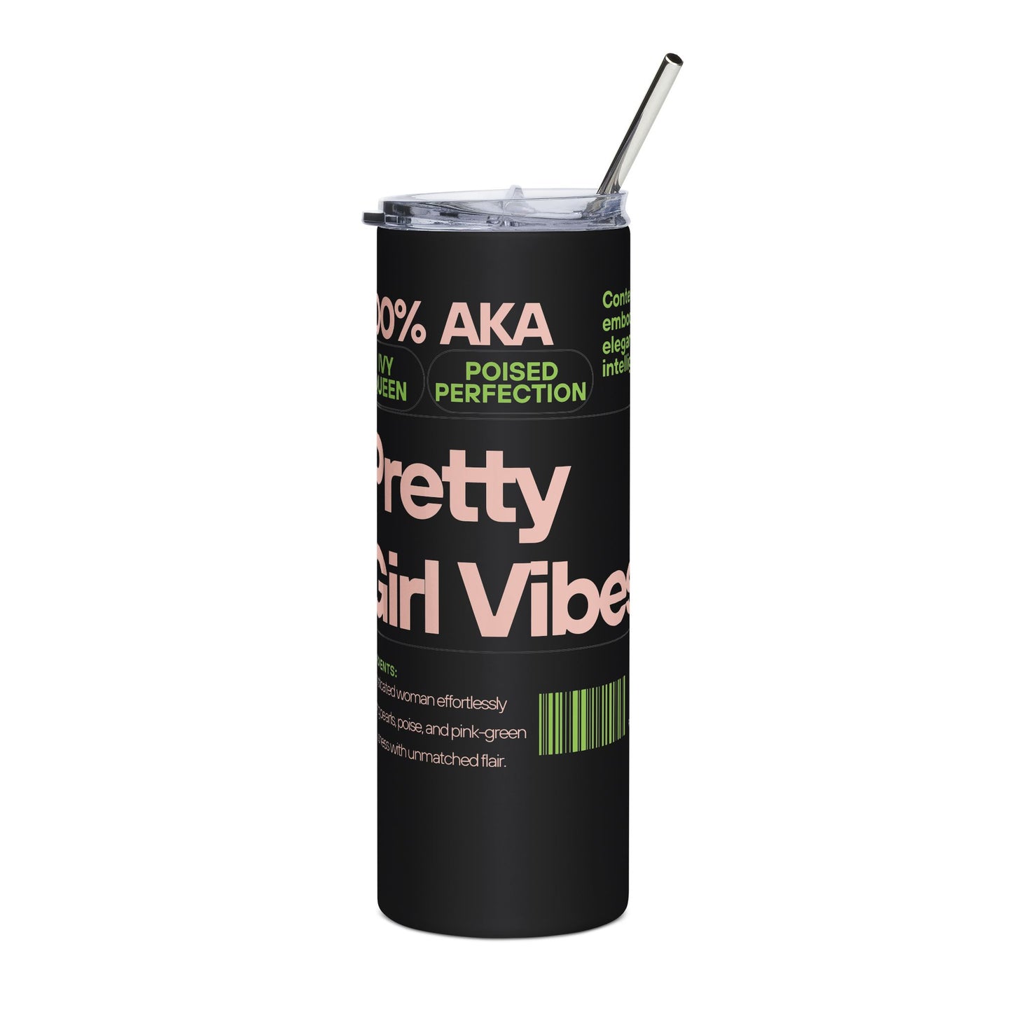 Pretty Girl Vibe Stainless Steel Tumbler, 20oz