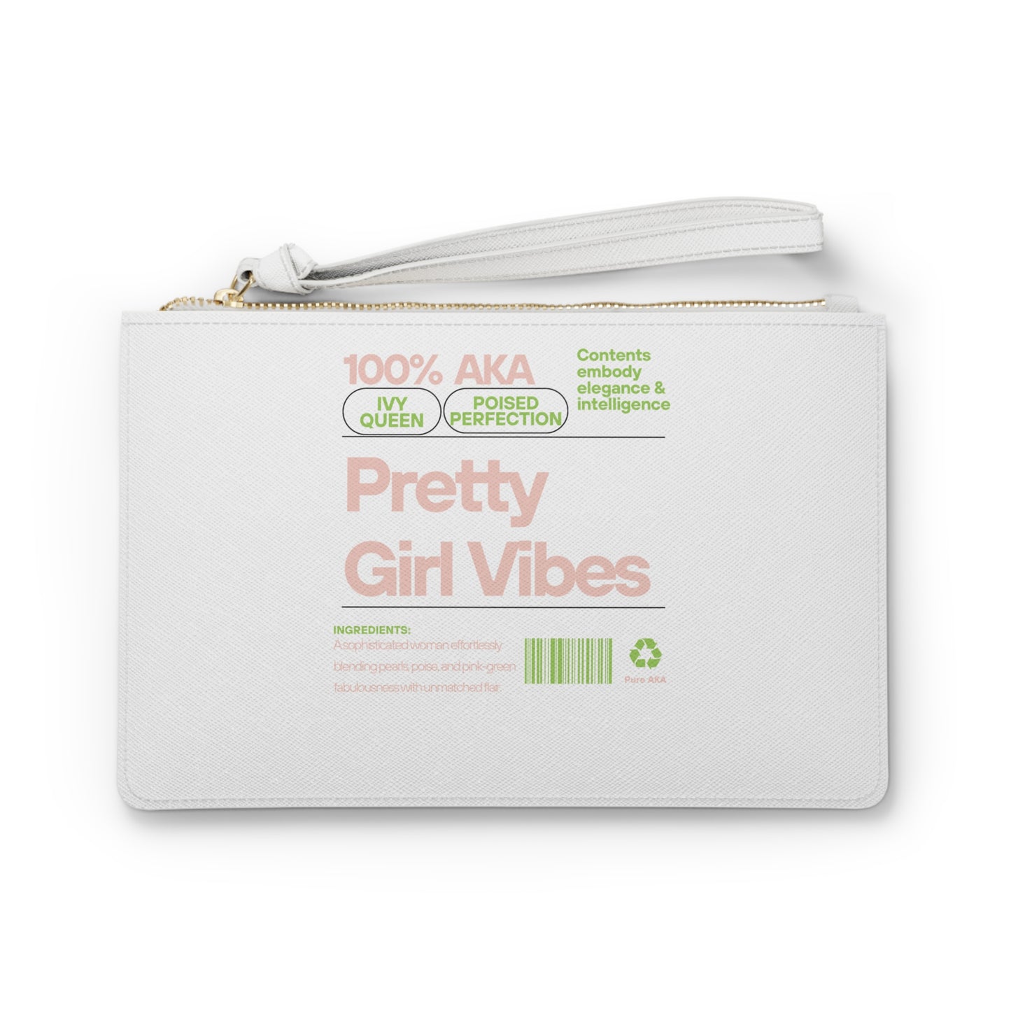 Elegant Clutch Bag - 'Pretty Girl Vibes' for Fashionable Women