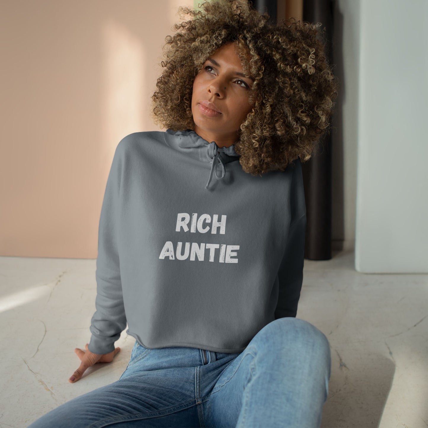 Rich Auntie Crop Hoodie