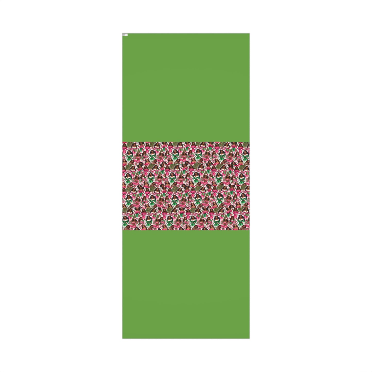 Black Santa Girls Christmas Gift Wrap Paper – Festive Holiday Wrapping Sheets